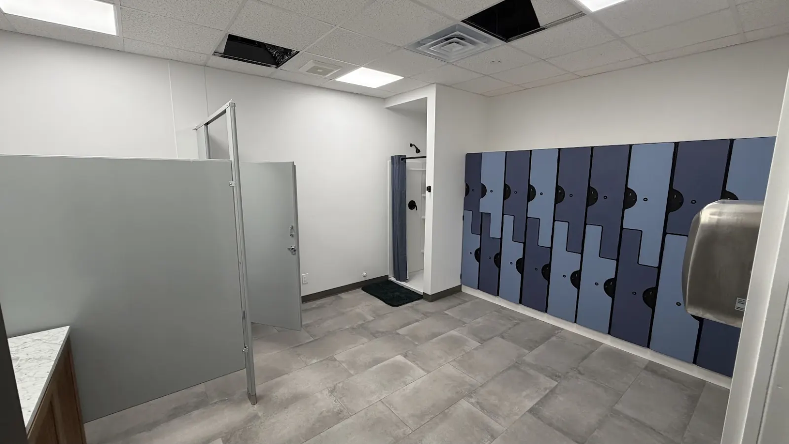 Women's changing facilities at VIA Jiu Jitsu Academy