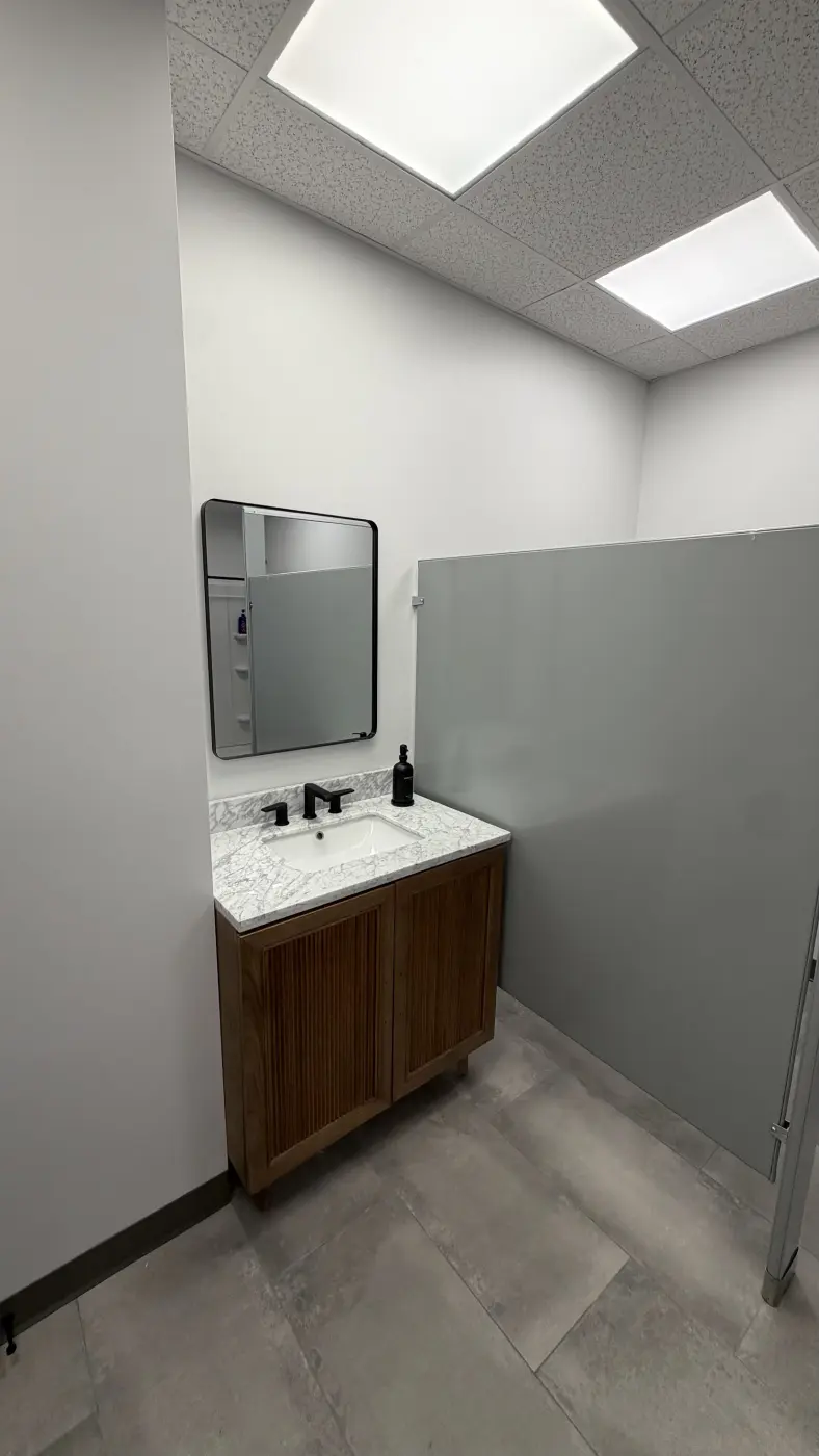 Women's changing facilities at VIA Jiu Jitsu Academy